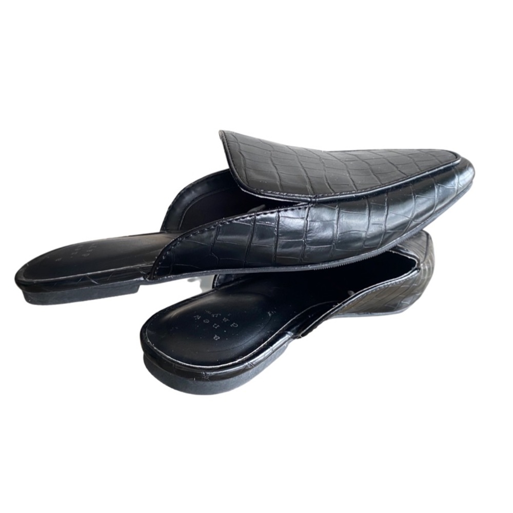 A New Day black mule flats size 9